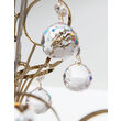 Candelabru modern cristal alama Aur 24k 6xE27/60W, Kristall Klassisch LU 2410/6/55 Gold Orion